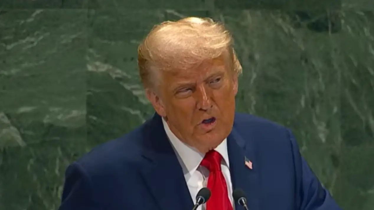 Trump got angry and told the truth खराब टैली प्रॉन्पटर पर ट्रंप को या गुस्सा यूनाइटेड नेशन को सुने खरी खरी